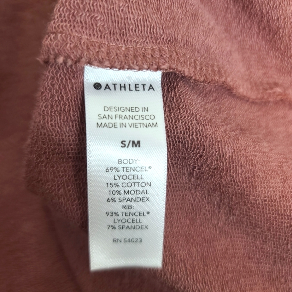 ATHLETA Lotus Wrap Oversized Soft Cozy Open Cardigan Mauve - Picture 7 of 11